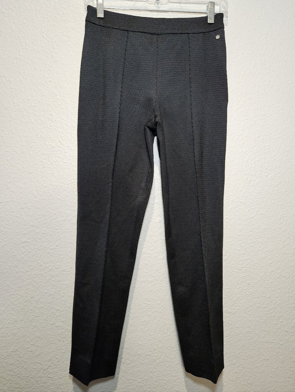 Max Mara Cropped Herringbone Jacquard Textured Trousers Size 6
